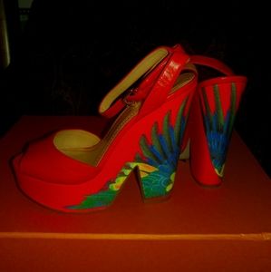 Nine West Brasil collection."Wedge Sandals"size7